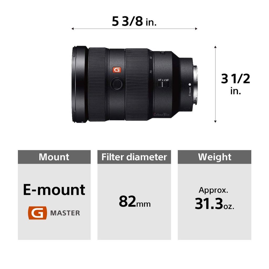 Sony FE 24-70mm F2.8 GM Standard Zoom Lens 