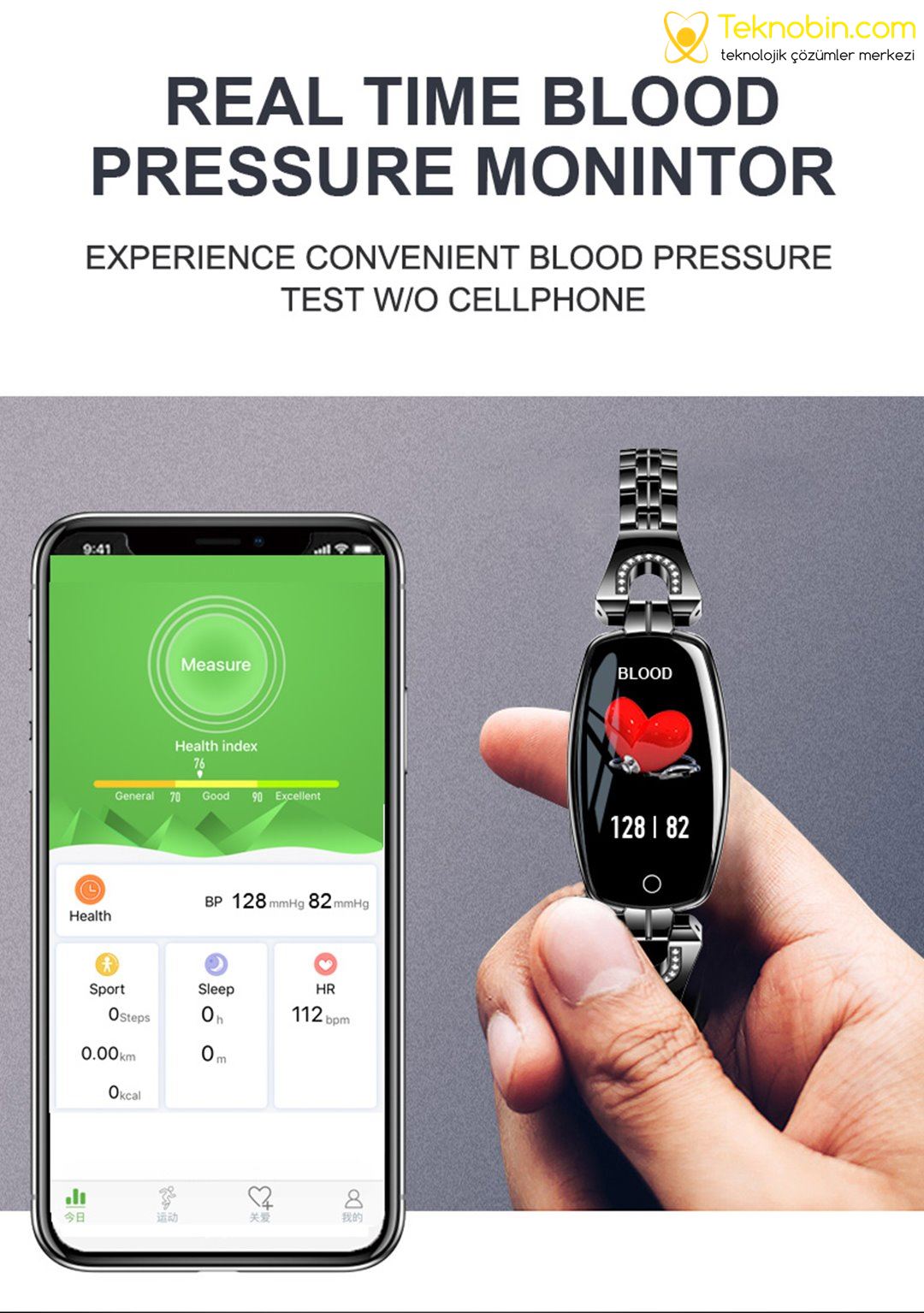 Lemfo H8 Bayan Smartwatch Aklıllı Kol Saati Fitness, IP67 Su Geçirmez