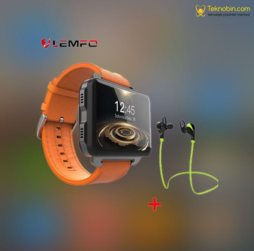 Lemfo Lem4 Pro Akıllı Saat 2.2 İnç Büyük Ekranlı