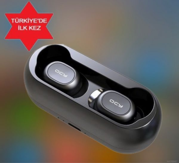 QCY T1C Çift Mikrofonlu Şarj Edilebilir Bluetooth Kulaklık