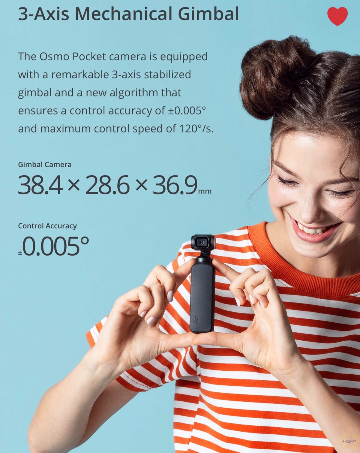 DJI Osmo Pocket Gimbal Kamera Akıllı Telefonlara Takılabilir