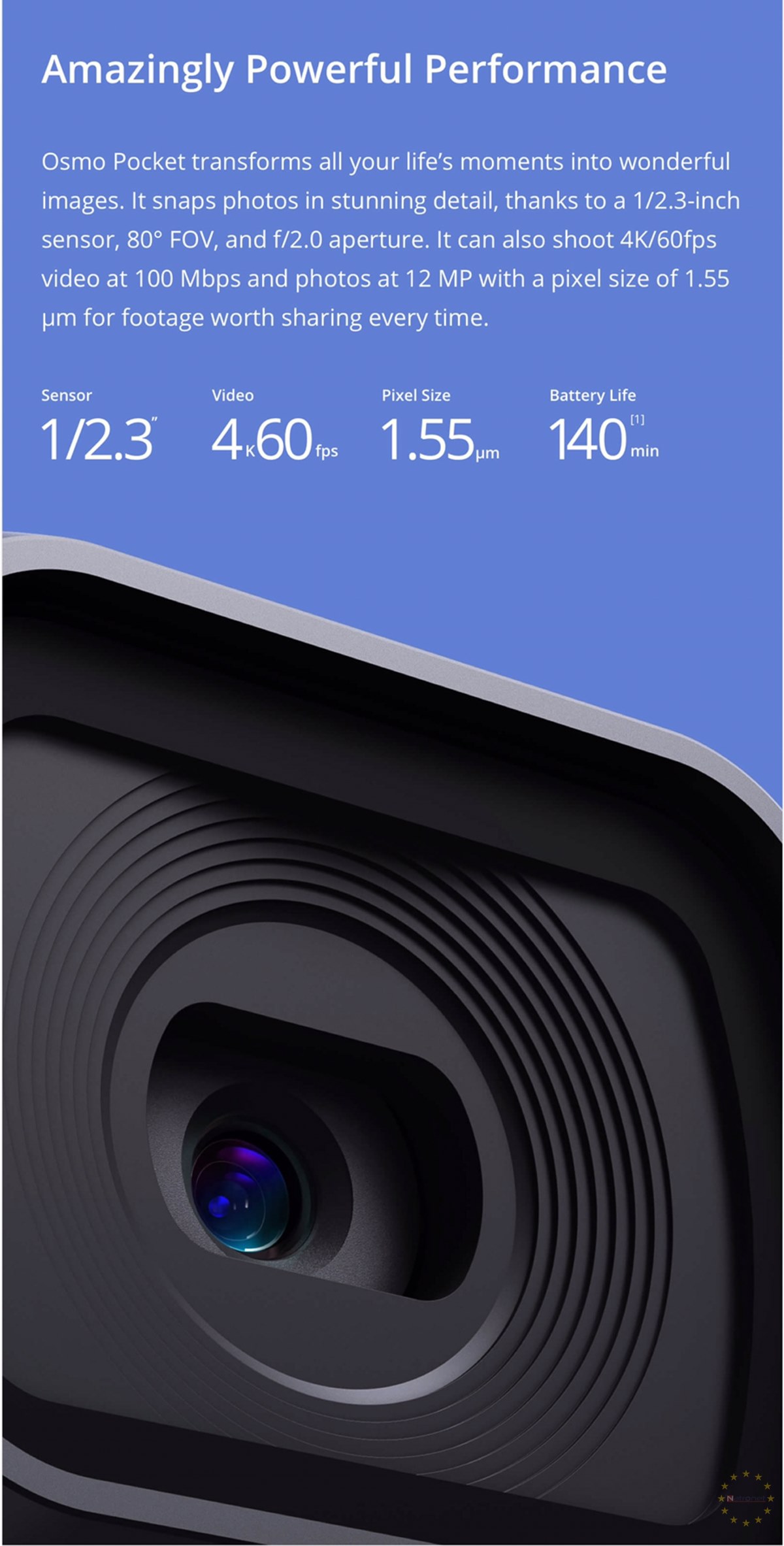 DJI Osmo Pocket Gimbal Kamera Akıllı Telefonlara Takılabilir
