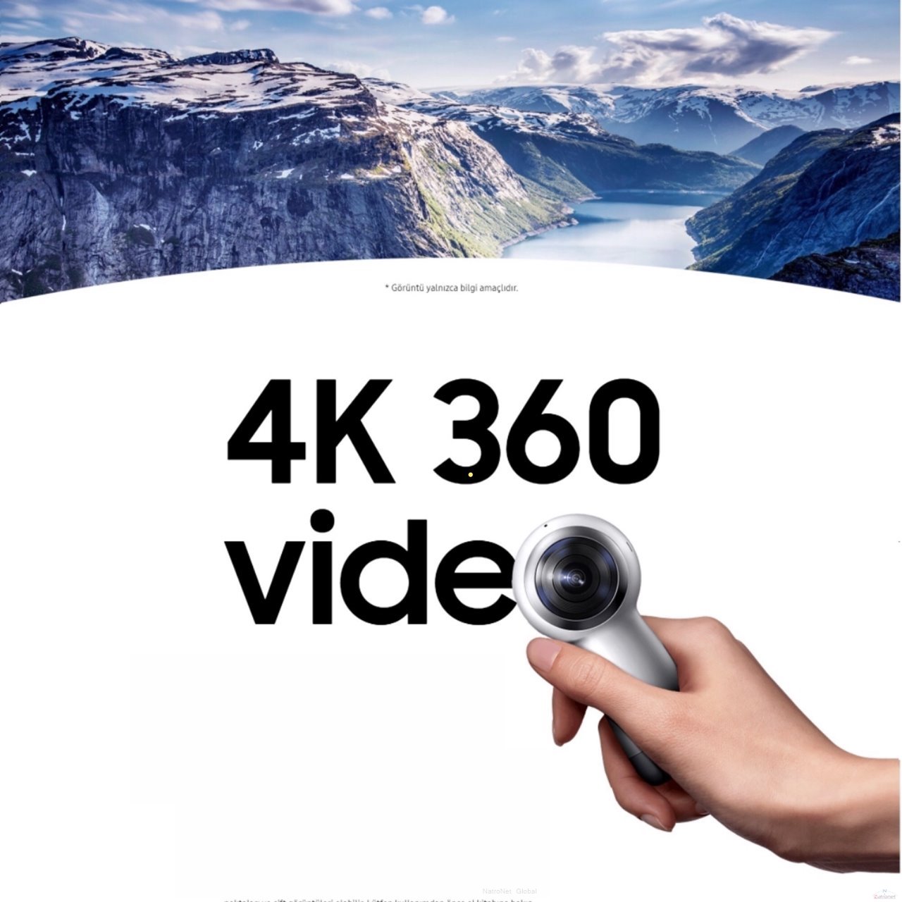 Samsung SM-R210 Gear Gerçek 360 4K VR Kamera