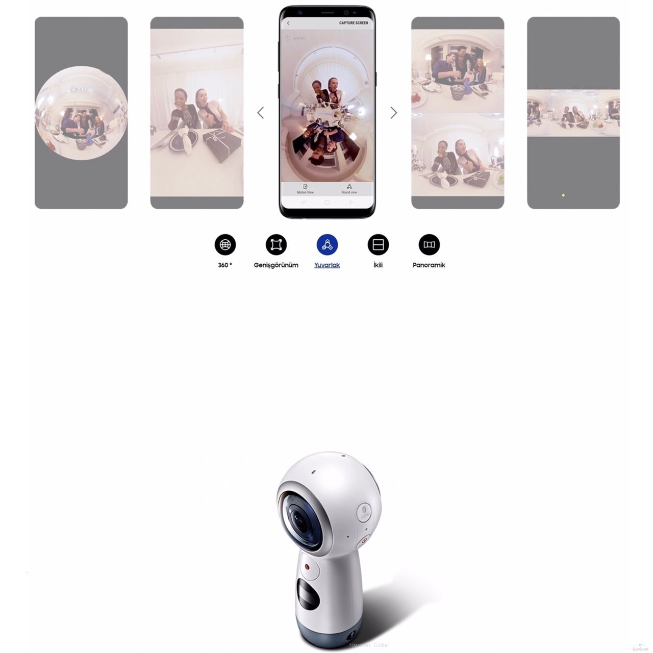 Samsung SM-R210 Gear Gerçek 360 4K VR Kamera