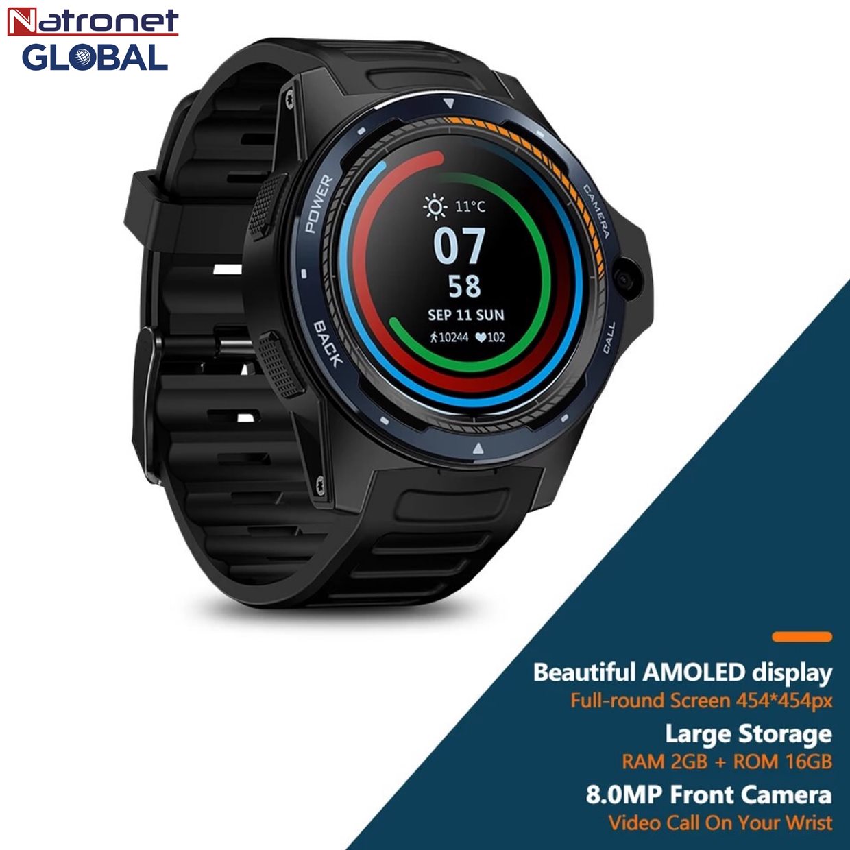 Zeblaze THOR 5 Çift Yonga Seti Teknolojosi Hibrid Akıllı Saat