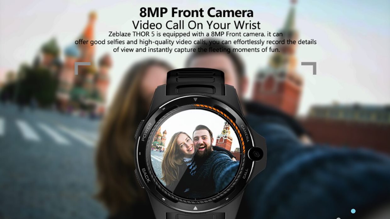 Zeblaze THOR 5 Çift Yonga Seti Teknolojosi Hibrid Akıllı Saat