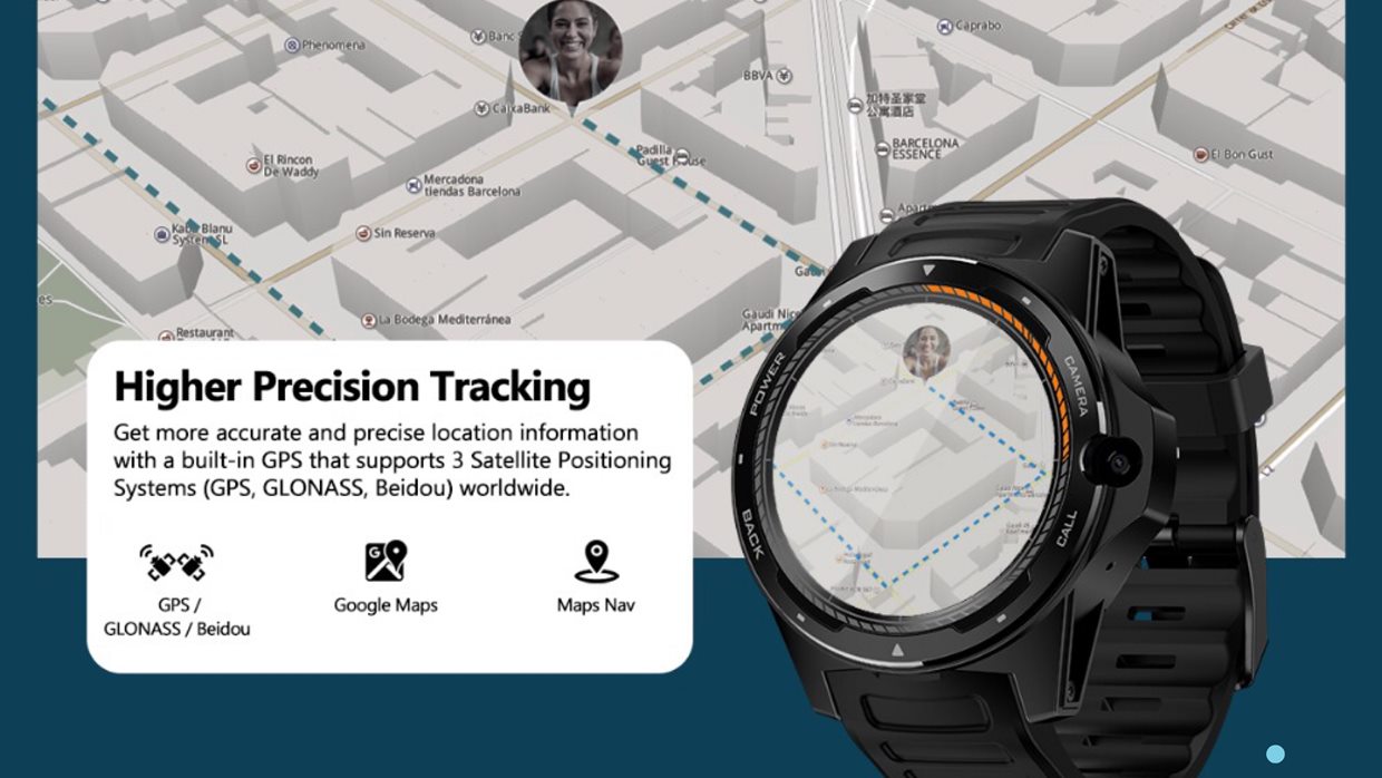 Zeblaze THOR 5 Çift Yonga Seti Teknolojosi Hibrid Akıllı Saat