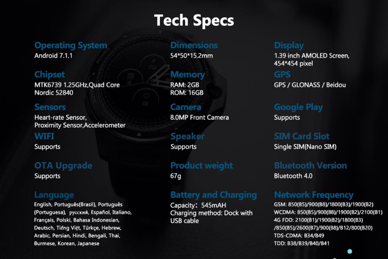 Zeblaze THOR 5 Çift Yonga Seti Teknolojosi Hibrid Akıllı Saat