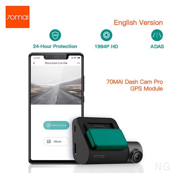 Xiaomi 70Mai Pro Akıllı Araç İçi Kamera -140° Geniş Açı Lens