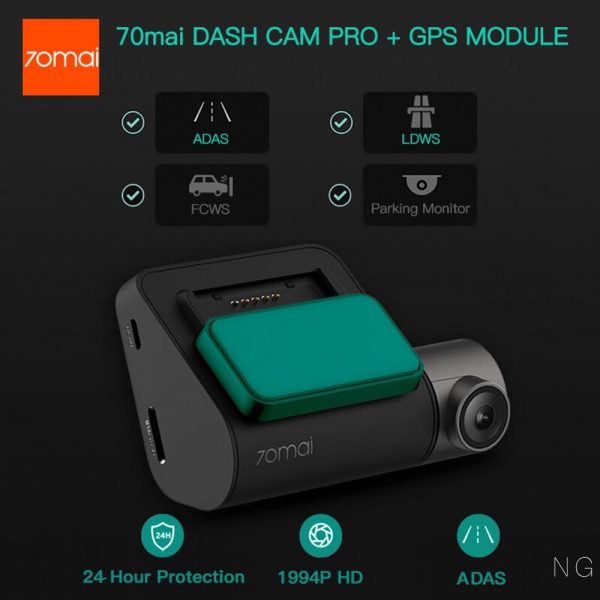 Xiaomi 70Mai Pro Akıllı Araç İçi Kamera -140° Geniş Açı Lens