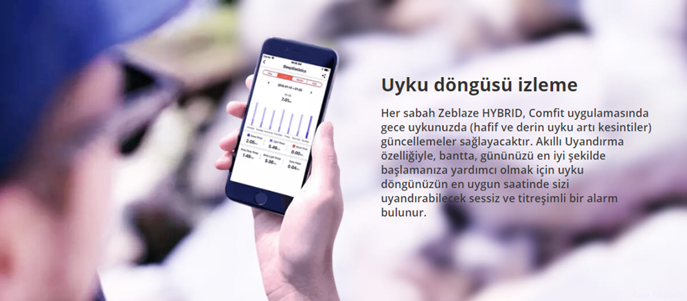 Zeblaze Hibrid Akıllı Saat Kalp Hızı Kan Basıncı monitörü Akıllı Bildirimler