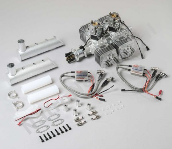 DLE-222 - 222CC Benzinli Model Motor - DLE-222 - 222CC Flat Four
