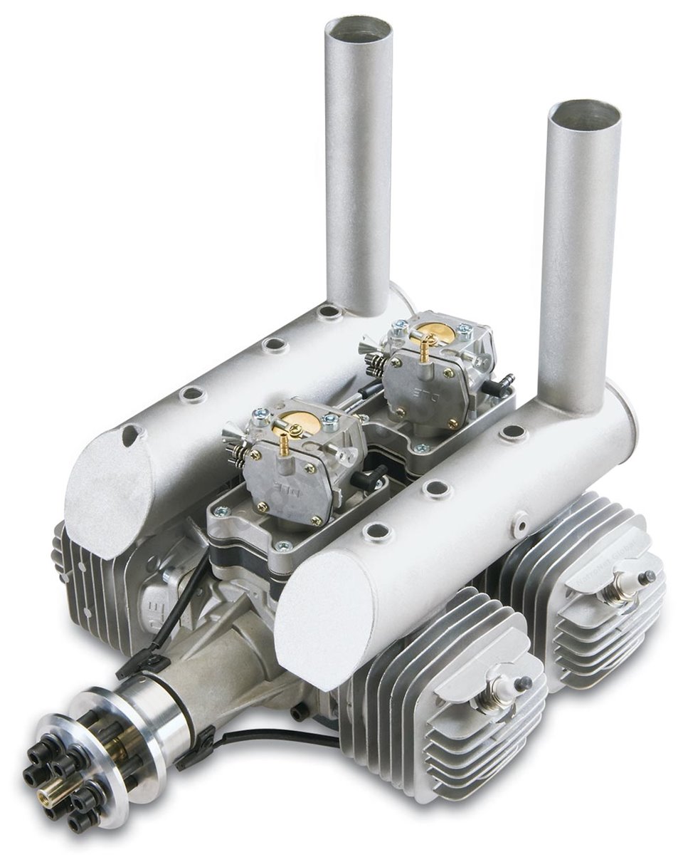 DLE-222 - 222CC Benzinli Model Motor - DLE-222 - 222CC Flat Four