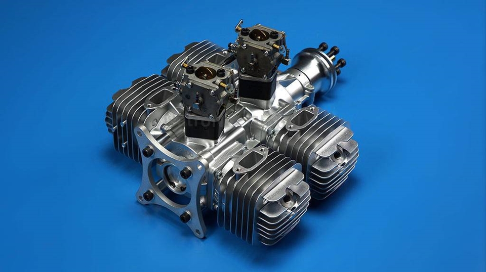 DLE-222 - 222CC Benzinli Model Motor - DLE-222 - 222CC Flat Four