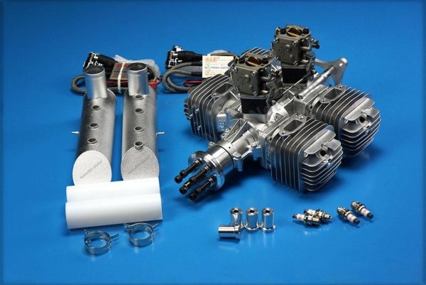 DLE-222 - 222CC Benzinli Model Motor - DLE-222 - 222CC Flat Four