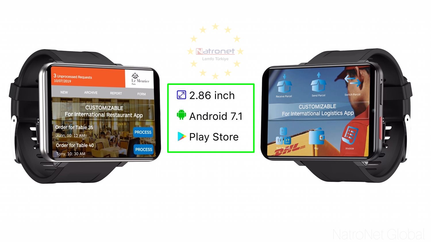 Lemfo LemT Dünya'nın En Büyük Akıllı Saatinde Kampanya NatroNet Global'den