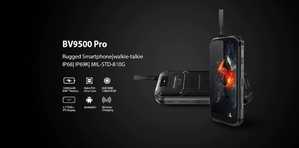 BlackView BV9500 Pro 5.7 İnc 6GB+128GB Orijinal Akıllı Telefon