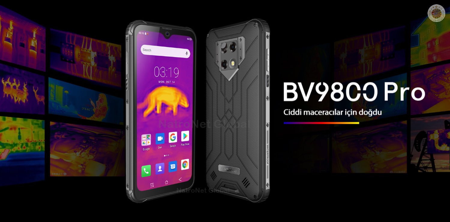 Blackview BV9800 Pro 6.3 İnç Termal Kameralı 4G Zırhlı Akıllı Telefon 