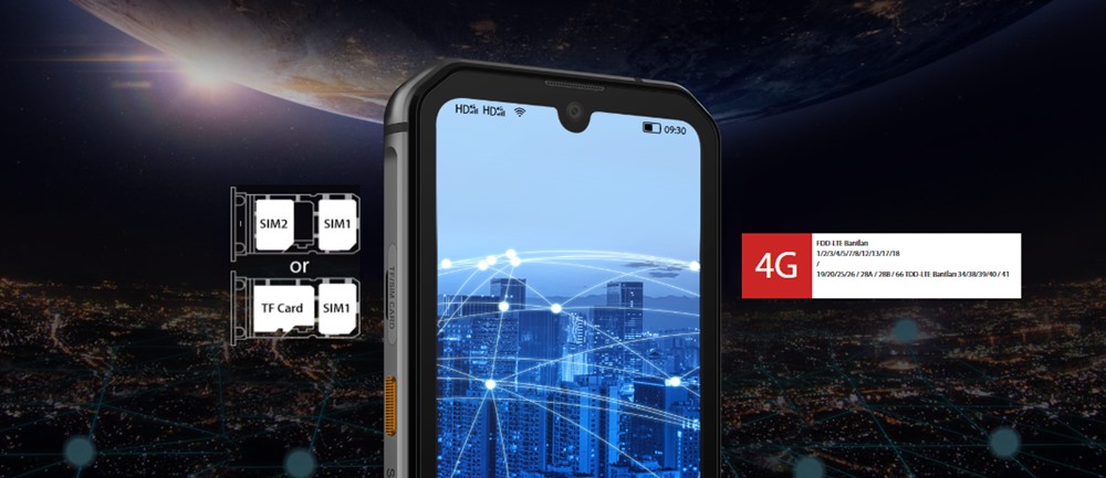 Blackview BV9900 Helio P90 Octa çekirdek 8GB + 256GB IP68 Android 9.0 48MP Kamera