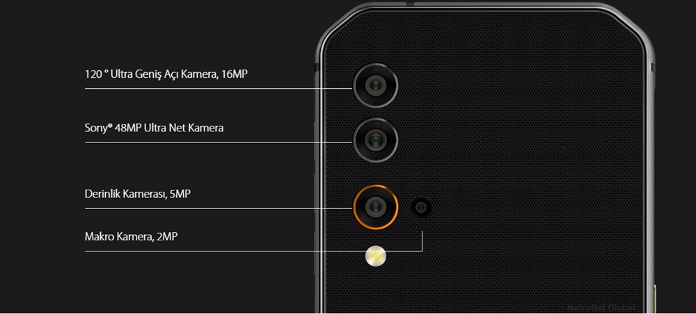 Blackview BV9900 Helio P90 Octa çekirdek 8GB + 256GB IP68 Android 9.0 48MP Kamera