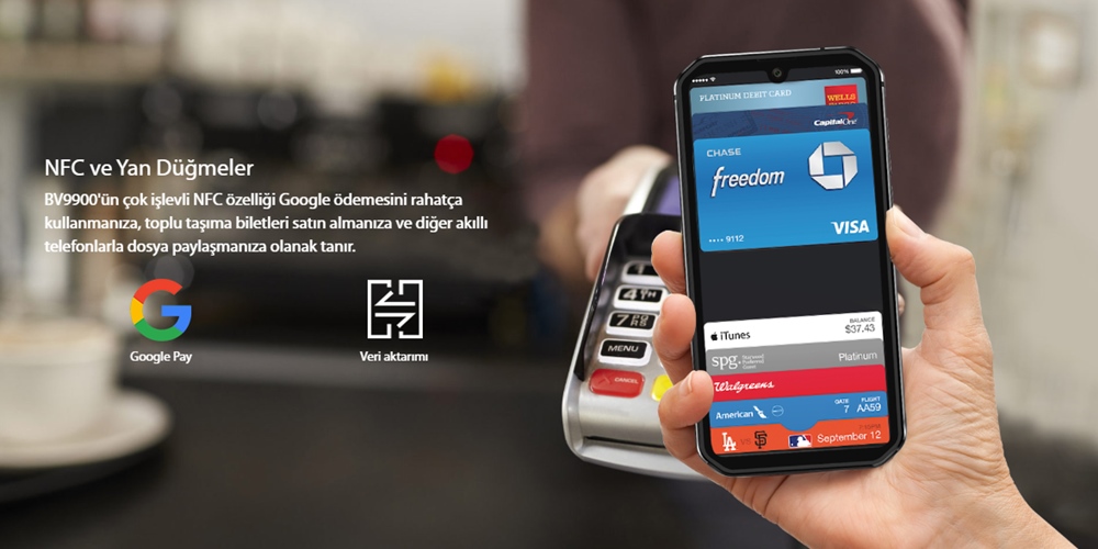 Blackview BV9900 Helio P90 Octa çekirdek 8GB + 256GB IP68 Android 9.0 48MP Kamera