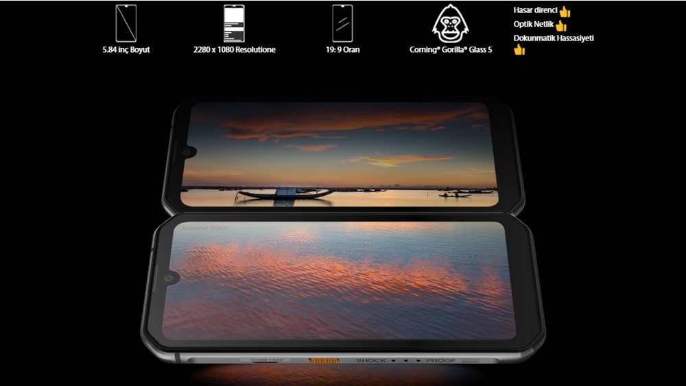 Blackview BV9900 Helio P90 Octa çekirdek 8GB + 256GB IP68 Android 9.0 48MP Kamera