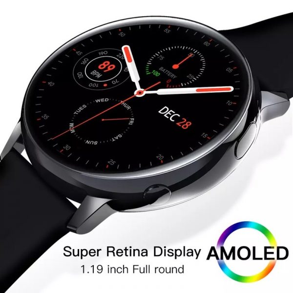 Lemfo SG2 Tam Dokunmatik AMOLED Ekran Kablosuz Şarj Özellikli Akıllı Saat
