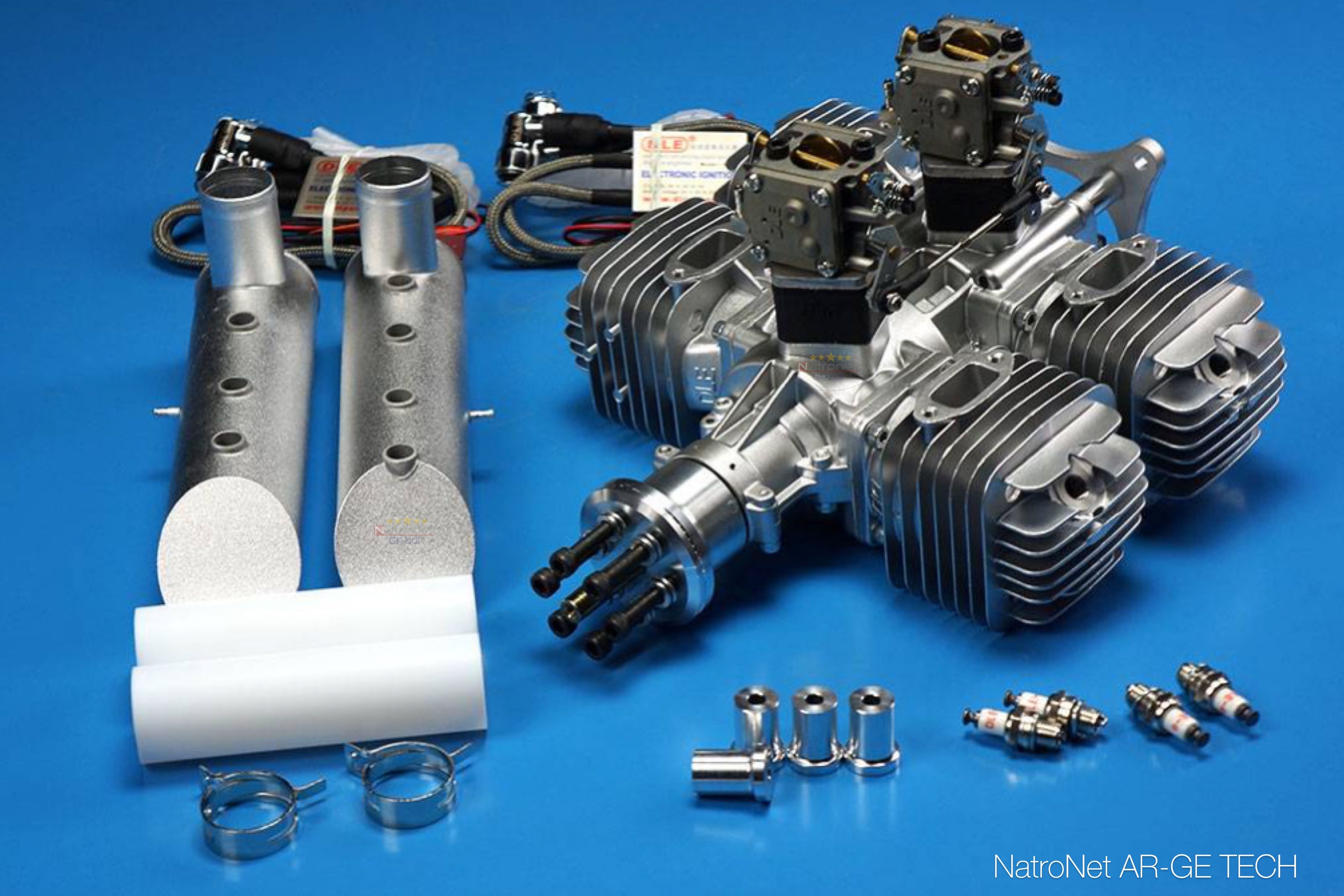 DLE 222™ Dört Silindirli Benzinli Profesyonel Uçak Motoru (DLE Türkiye)