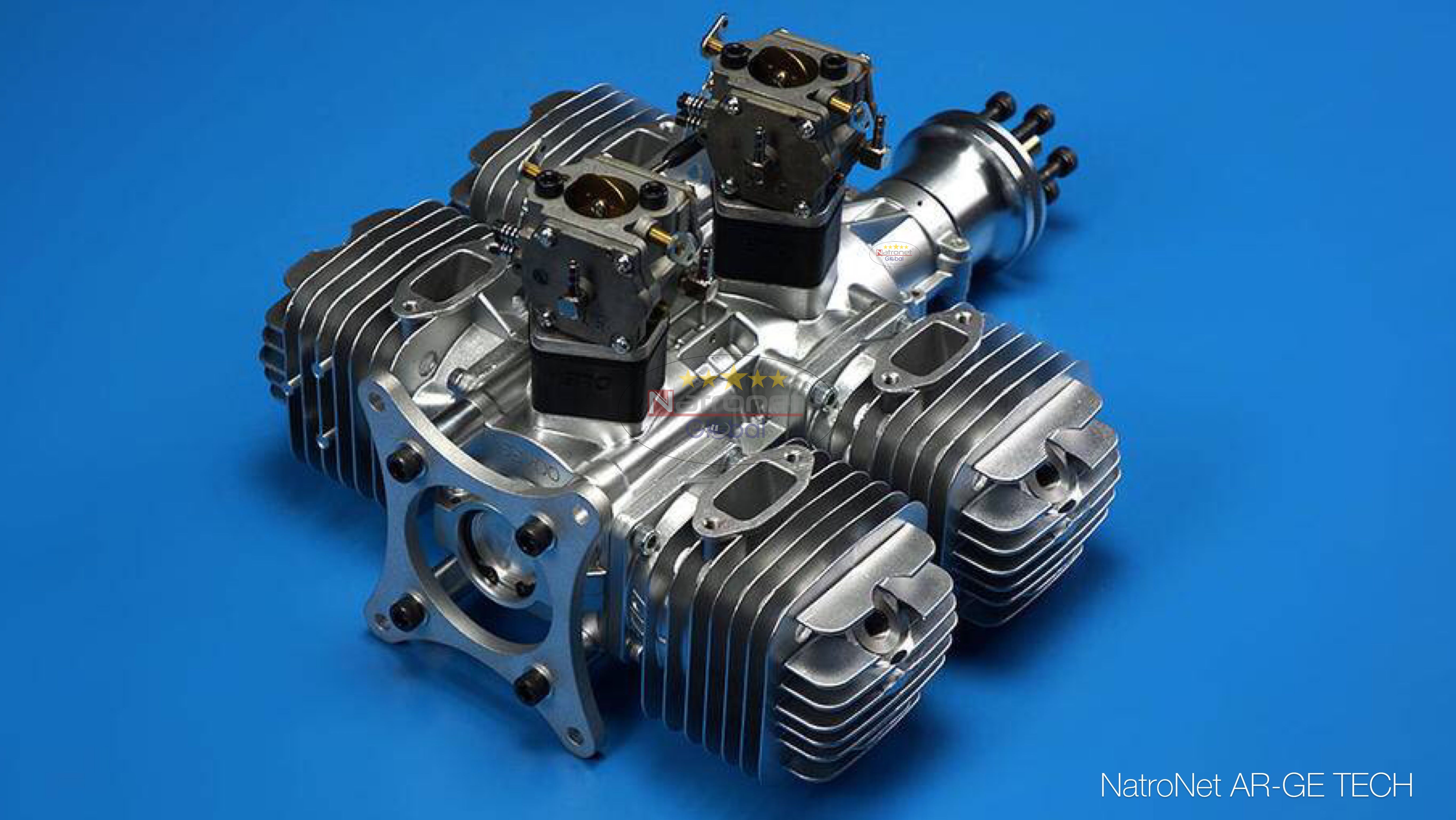 DLE 222™ Dört Silindirli Benzinli Profesyonel Uçak Motoru (DLE Türkiye)