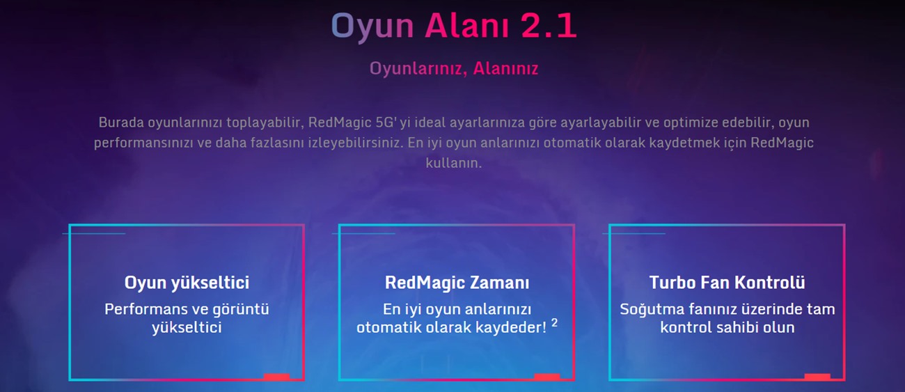 Nubia Red Magic 5G Turbo Fanlı Aktif Sıvı Soğutmalı Oyuncu Telefonu