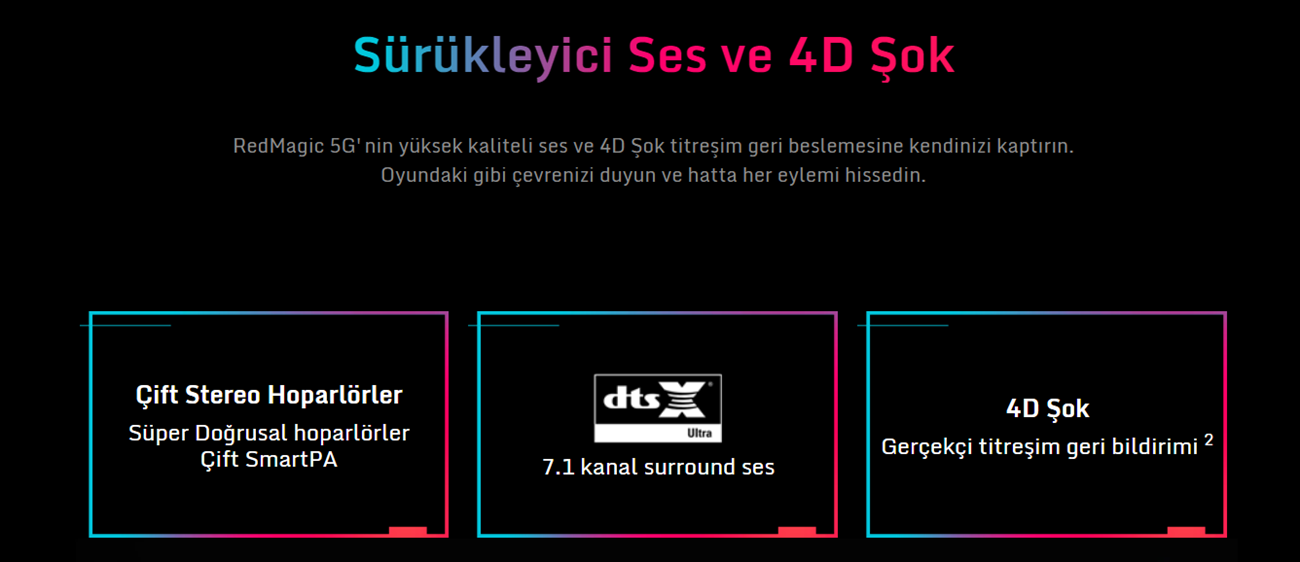 Nubia Red Magic 5G Turbo Fanlı Aktif Sıvı Soğutmalı Oyuncu Telefonu