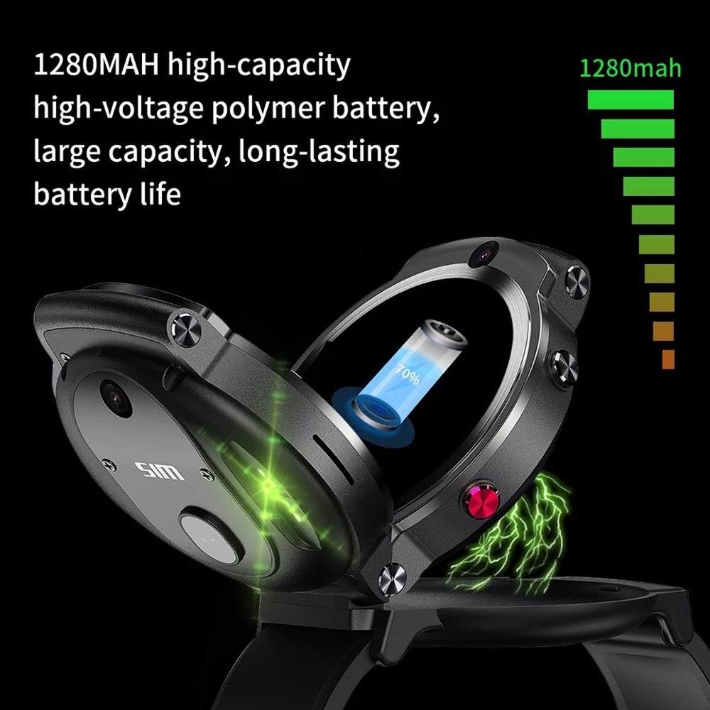 Lemfo Lem13 360 Derece Dönebilen Ekrana Sahip Sim Kartlı Akıllı Saat