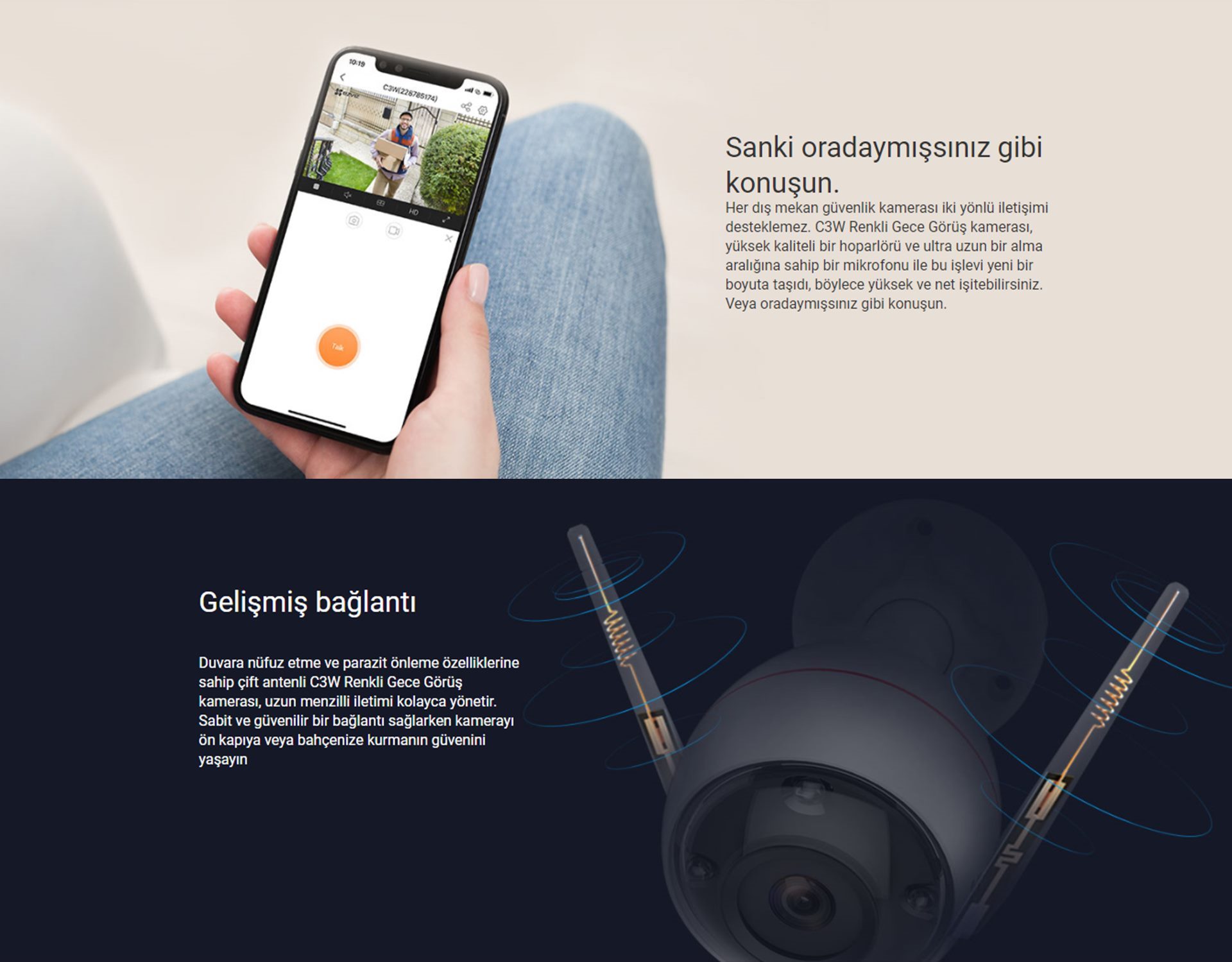 EZVİZ C3W Pro Renkli Gece Görüşlü Dış Mekan Güvenlik Kamerası