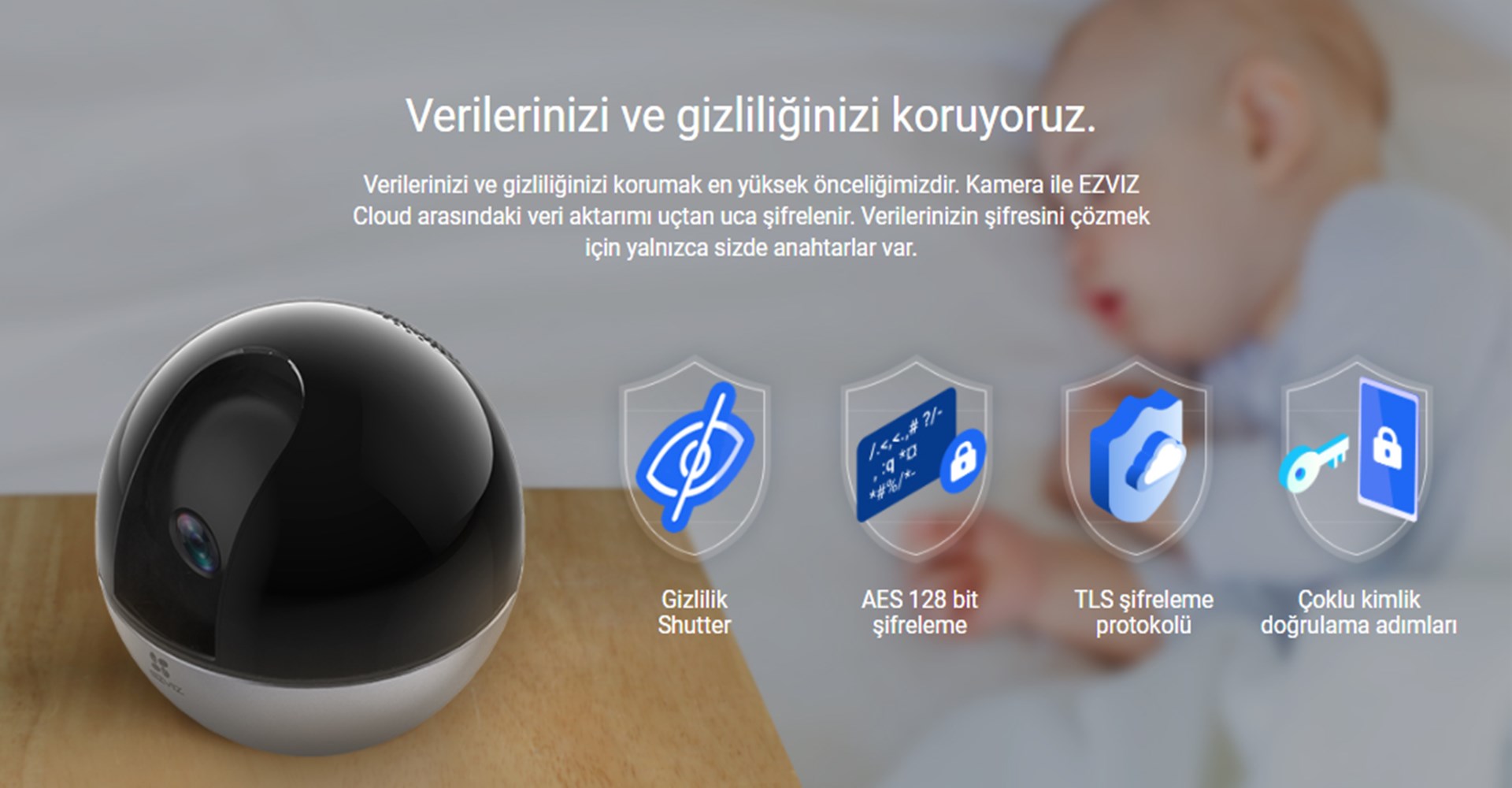 EZVİZ C6W Pan Tilt WiFi Kamera Zarif ve Çok Yönlü İhtiyacınız Olan Güvenlik