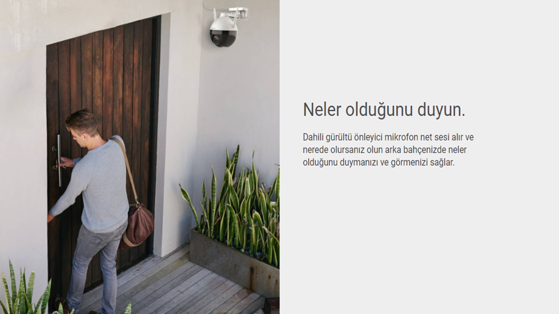 EZVIZ C8C WLAN IP kamera dış mekan 1080p FHD 100ft gece görüşü KI-kişi algılama Pan Tilt 