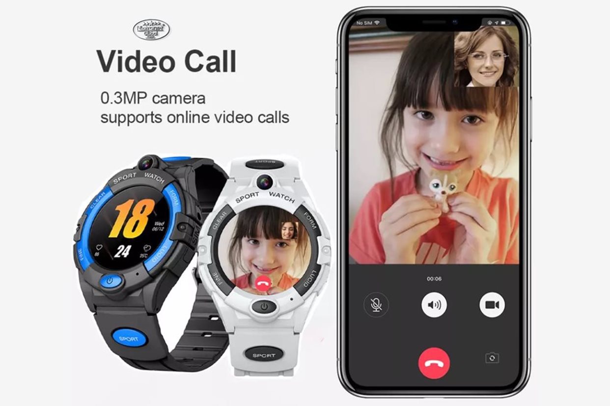 LEMFO SİM kartlı Çocuk takibi akıllı saat 4G GPS Video çağrı Wifi 