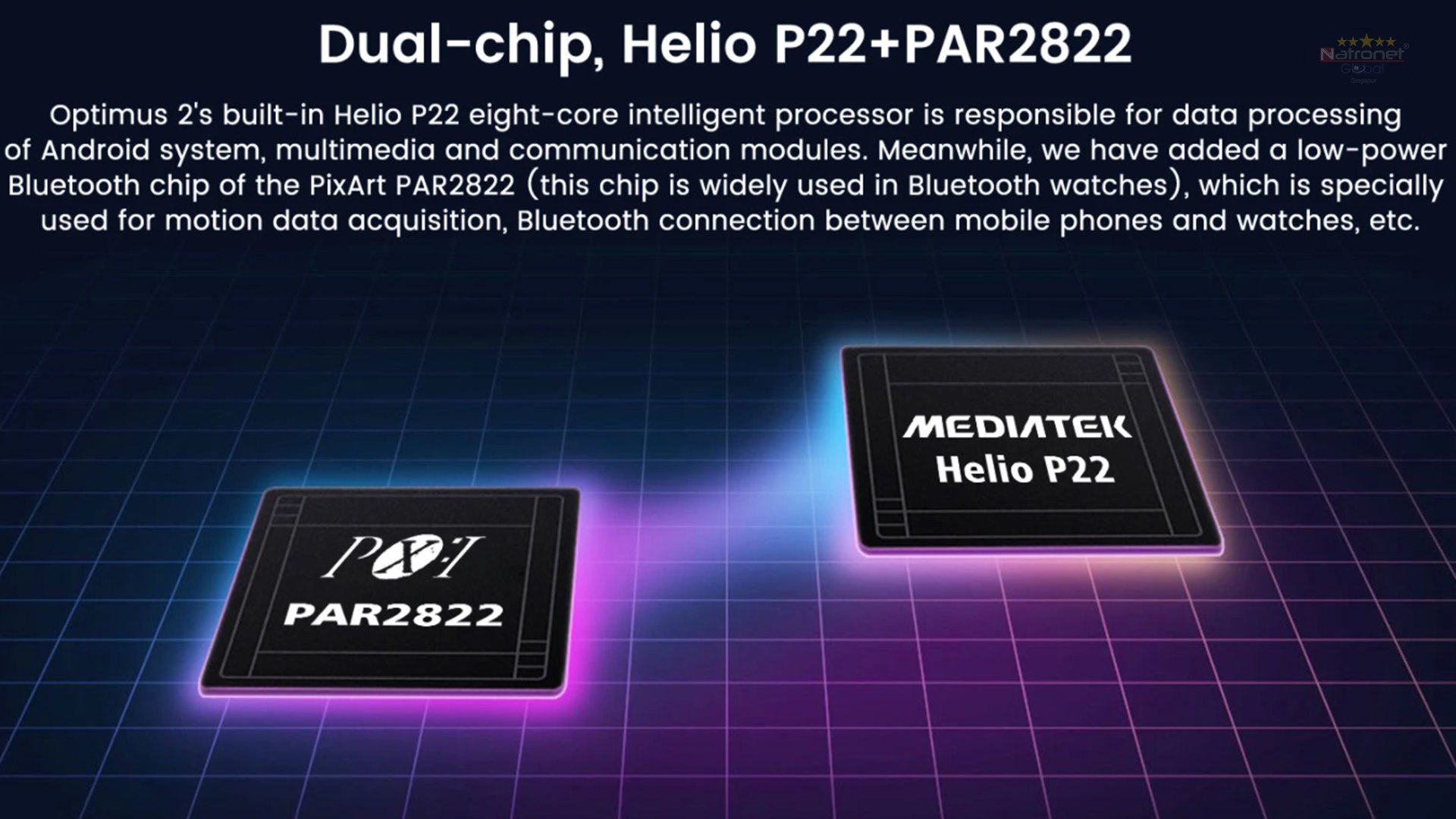 KOSPET Optimus 2 Akıllı Saat Dual Mod Dual Chip 4G+64G Sekiz Çekirdekli 4G-LTE 2260 mAh Pil