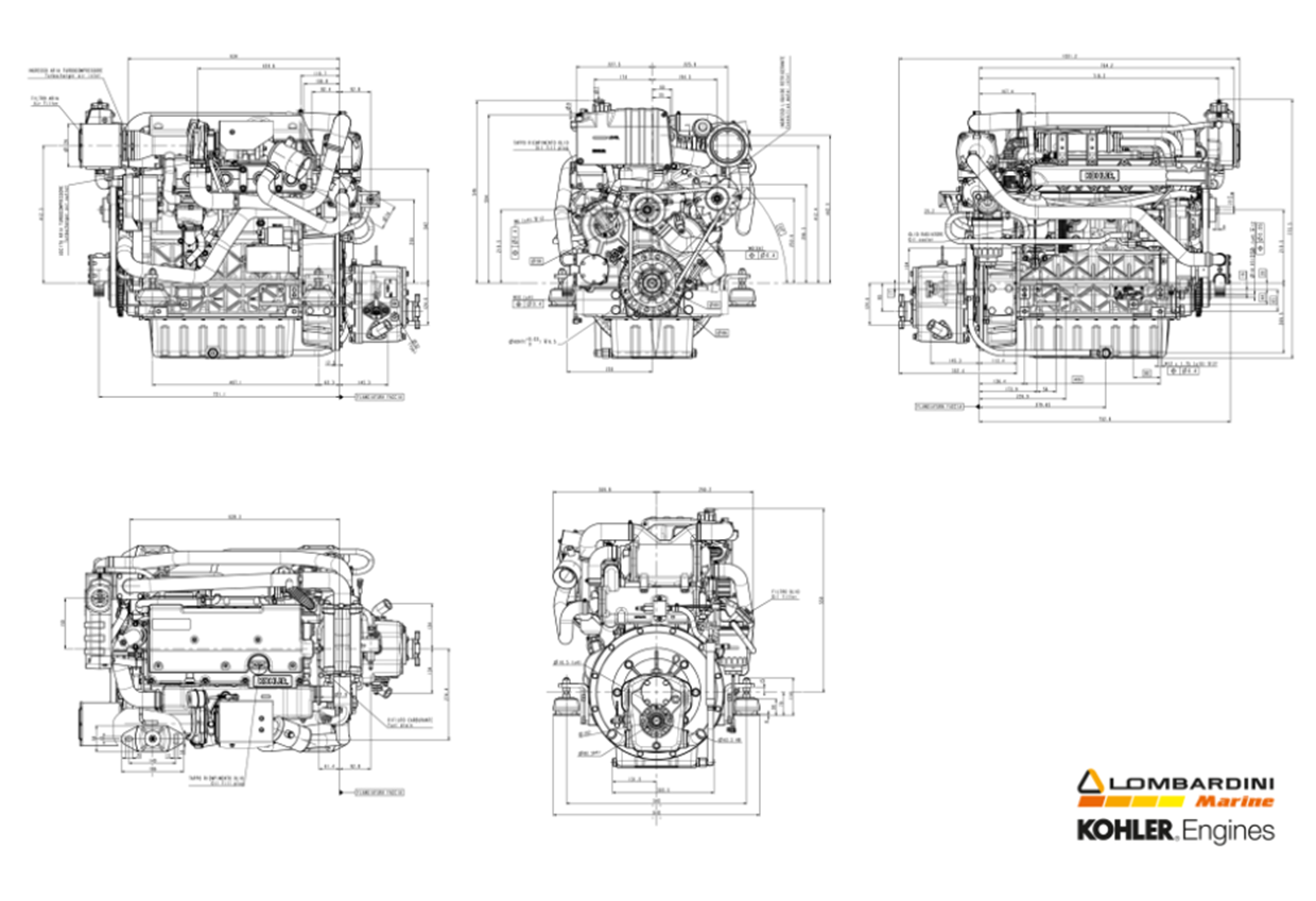 Lombardini KDI 2504TCR-MP 4 Silindir 74 Beygir 55 KW