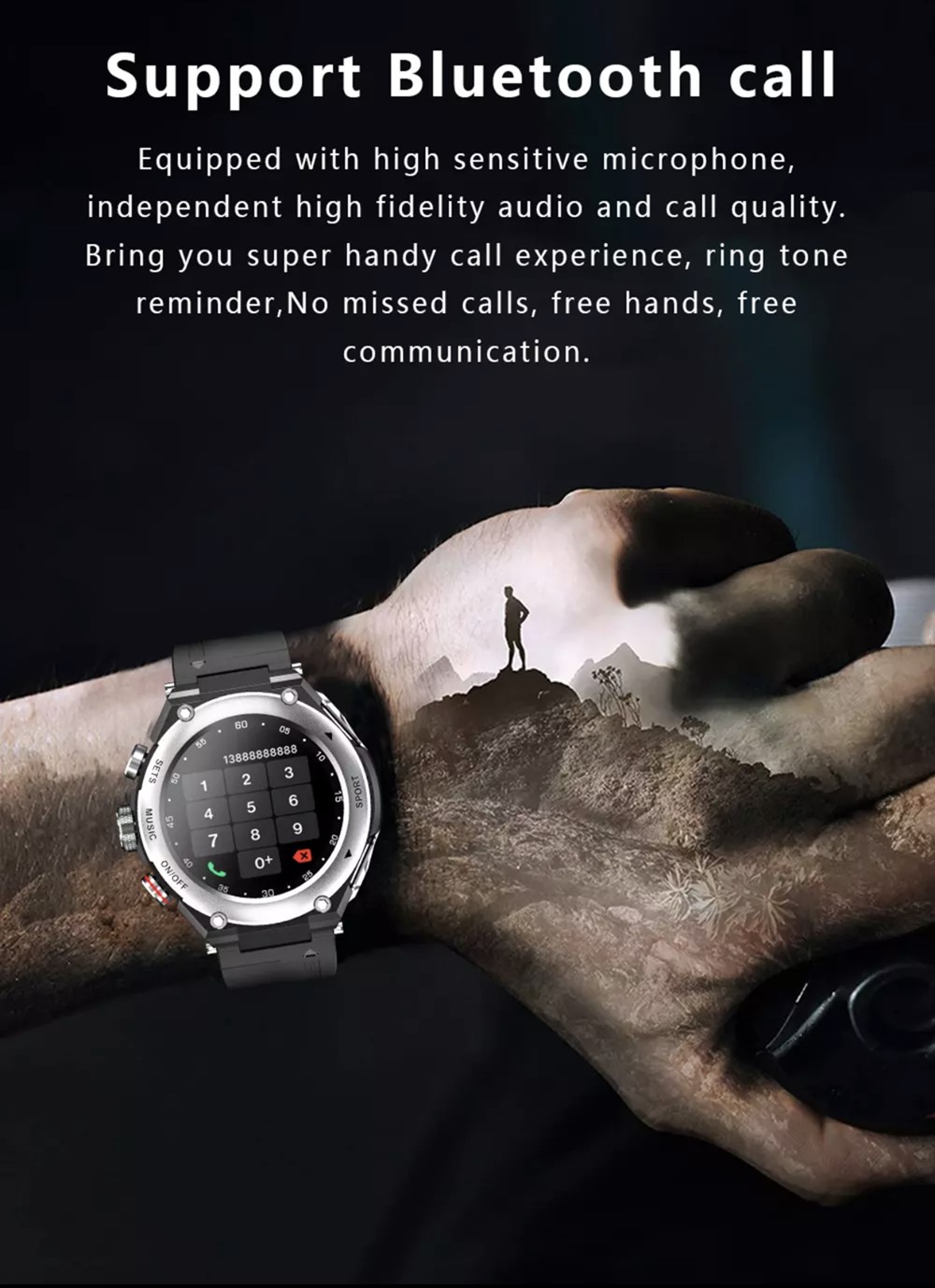 Lemfo T92 Akıllı Saat TWS 5.0 Bluetooth Kulaklıklar Çağrı Müzik Spor Termometre