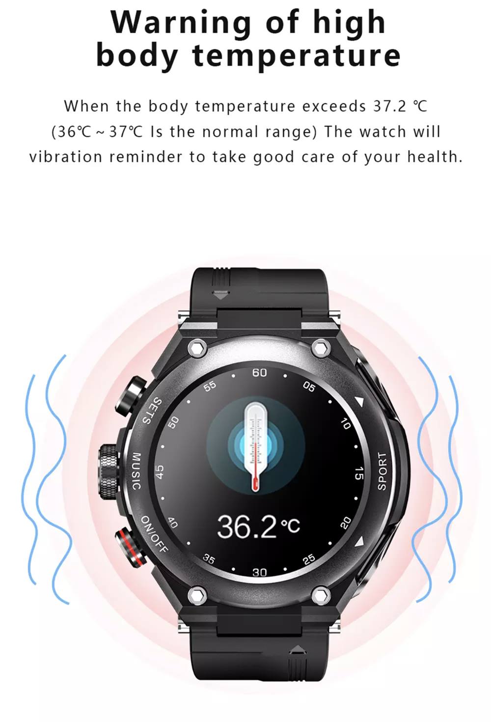 Lemfo T92 Akıllı Saat TWS 5.0 Bluetooth Kulaklıklar Çağrı Müzik Spor Termometre