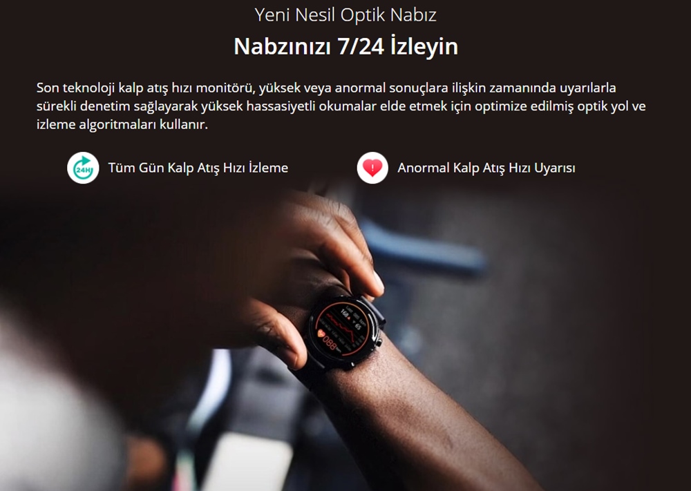 Zeblaze GTR Akıllı Saat Metal Gövde Çok Yönlü Sağlık ve Fitness Takibi 