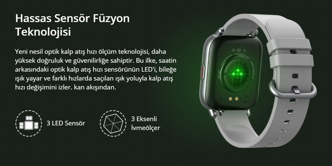 Zeblaze GTS Pro Akıllı Saat: 9,5 mm Ultra İnce Metal Gövde 1.65" HD Geniş Ekran