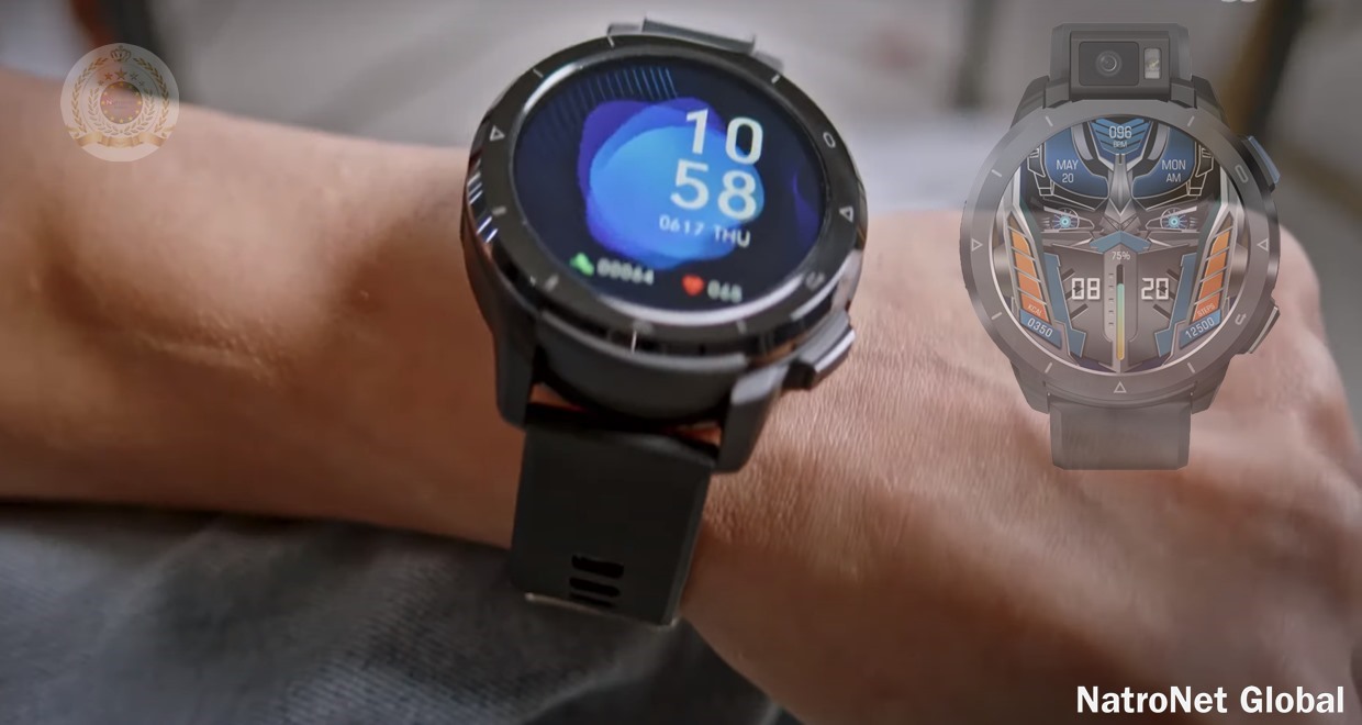 Dönebilen Flaşlı Kameralı KOSPET Optimus 2 Çift Modlu Çift Çip 4G+64G Sekiz Çekirdekli 4G-LTE ,GPS+Beidou Android 10.7 SpO2 Monitör Akıllı Saat+Akıllı Telefon