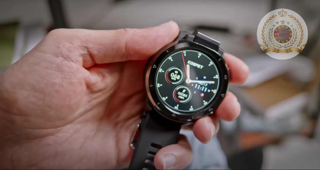 Dönebilen Flaşlı Kameralı KOSPET Optimus 2 Çift Modlu Çift Çip 4G+64G Sekiz Çekirdekli 4G-LTE ,GPS+Beidou Android 10.7 SpO2 Monitör Akıllı Saat+Akıllı Telefon