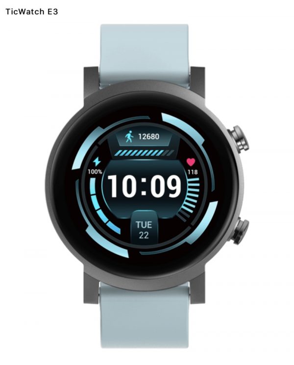 Ticwatch E3 Akıllı Saat OS Wear Qualcomm Snapdragon Wear 4100