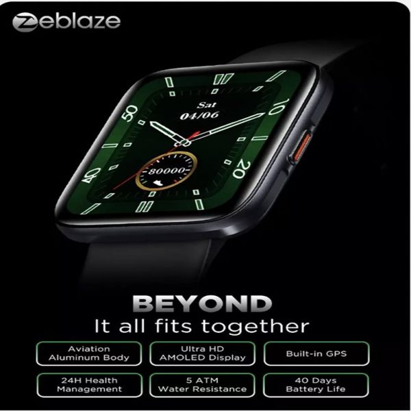 Zeblaze Beyond Premium GPS Akıllı Saat AMOLED Ekran 40 Gün Pil Ömrü