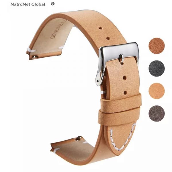 Deri Kordanlar Orijinal Antibakteriyel Saf Deri Kordon 20mm 22 mm 24mm