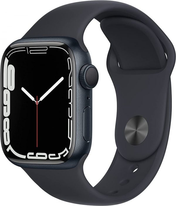 Apple Watch Series 7 GPS, 41mm 45mm Kırmızı Alüminyum Kasa ve Kırmızı Spor Kordon