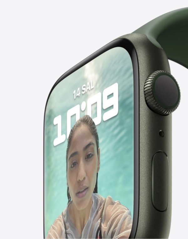 Apple Watch Series 7 GPS, 41mm 45mm Kırmızı Alüminyum Kasa ve Kırmızı Spor Kordon