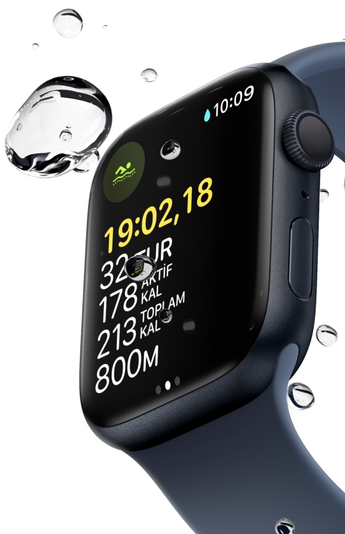 Apple Watch Series 7 GPS, 41mm 45mm Kırmızı Alüminyum Kasa ve Kırmızı Spor Kordon
